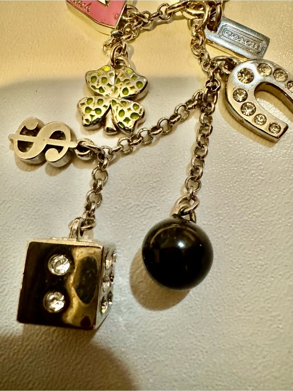 Coach Vintage Lucky Charm Keyring Bag Charm - Picture 3 of 8